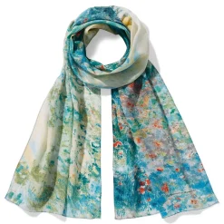 The Met Store Monet Garden at Argenteuil Oblong Silk Scarf* Scarves & Wraps