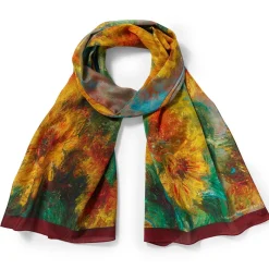 The Met Store Monet Sunflowers Oblong Silk Scarf* Scarves & Wraps