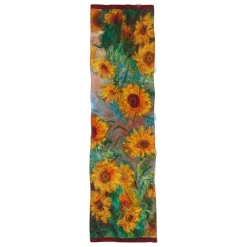 The Met Store Monet Sunflowers Oblong Silk Scarf* Scarves & Wraps