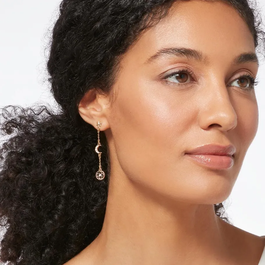 The Met Store Moonface and Crescent Drop Earrings* Earrings