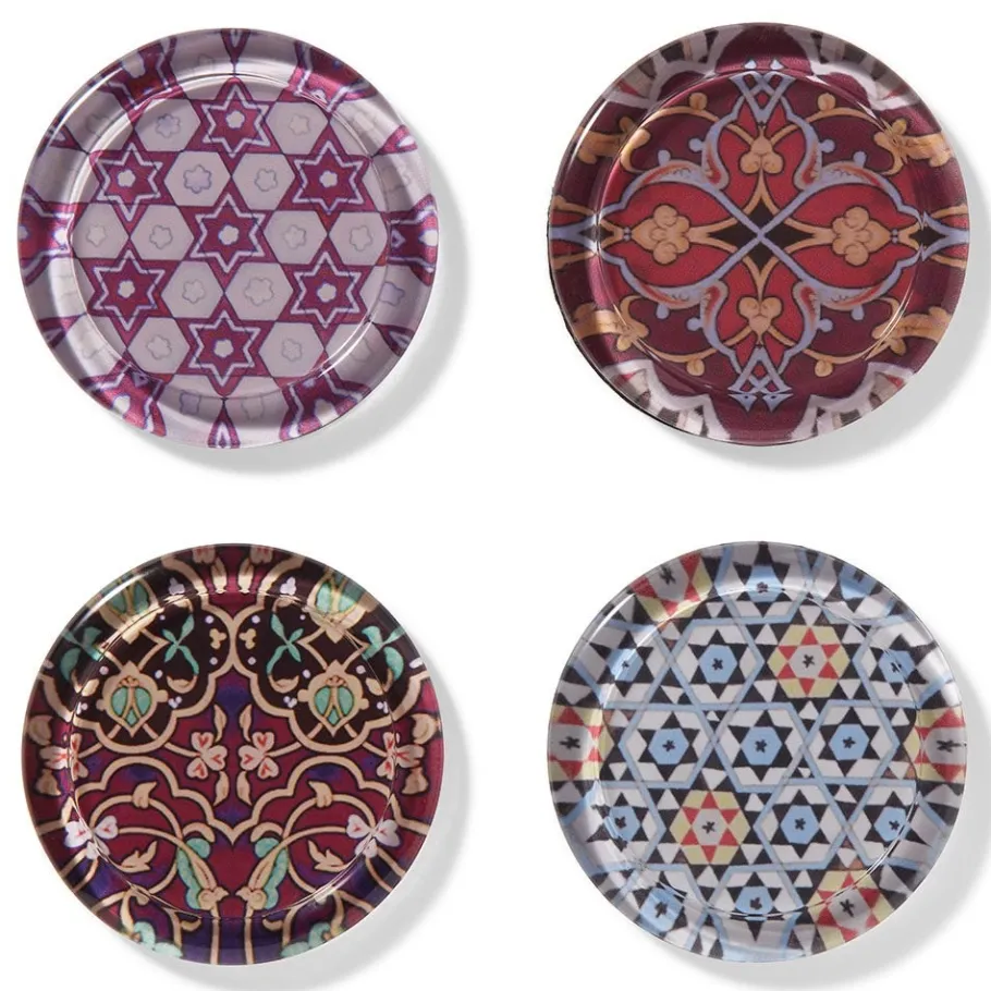 The Met Store Persian Patterns Glass Coasters* Tableware