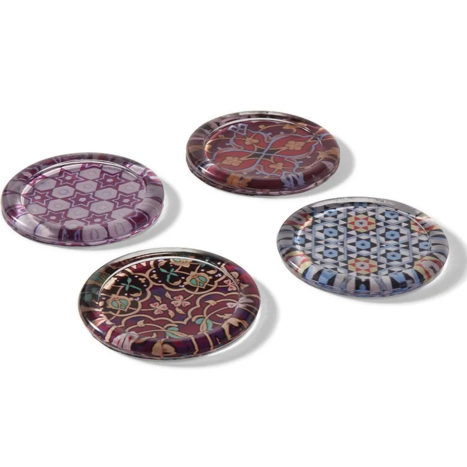 The Met Store Persian Patterns Glass Coasters* Tableware