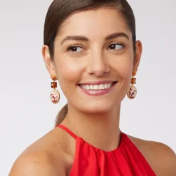 The Met Store Qing Bottle Lotus Pond Drop Earrings* Earrings