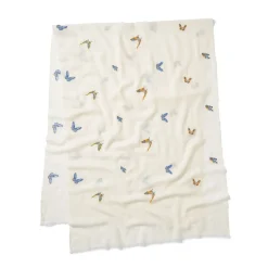 The Met Store Qing Embroidered Butterflies Oblong Scarf* Scarves & Wraps