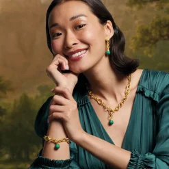 The Met Store Roman Malachite Drop Earrings* Earrings
