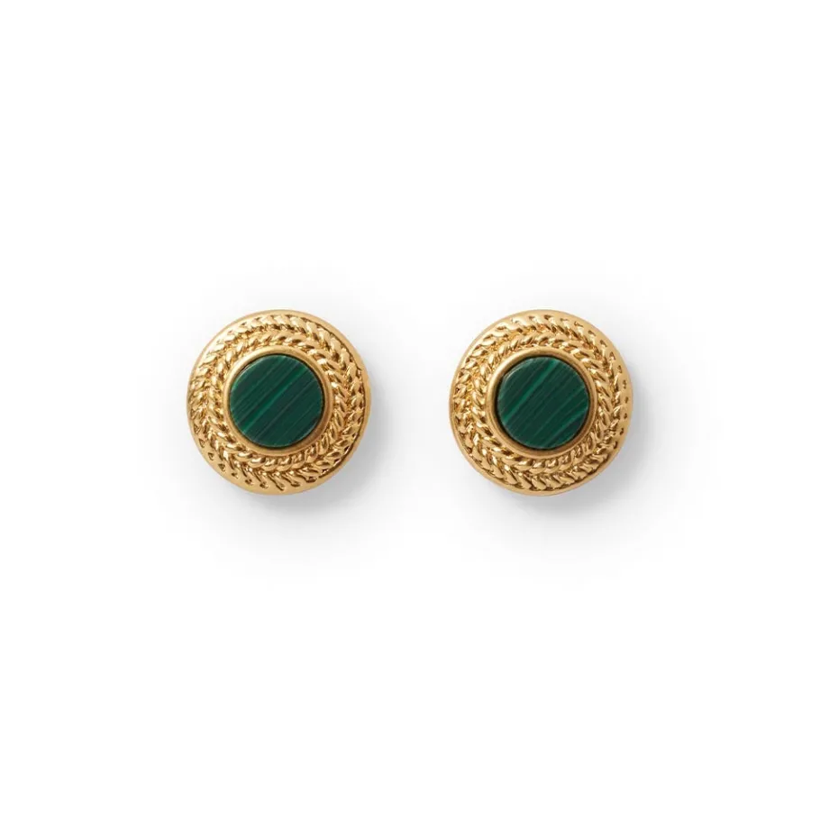 The Met Store Roman Malachite Stud Earrings* Earrings