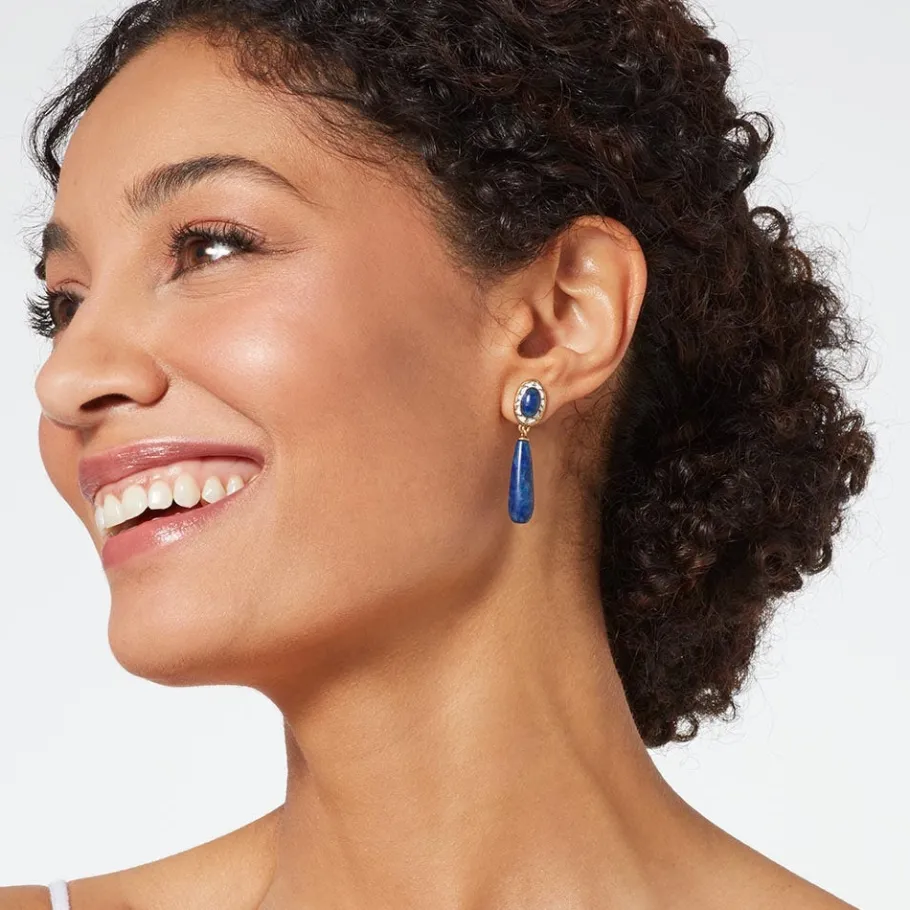 The Met Store Spanish Baldric Lapis Elongated Drop Earrings* Earrings