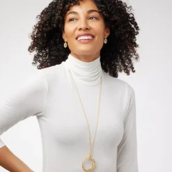 The Met Store Spanish Day and Night Magnifier Pendant Necklace and Moon Drop Earrings Set* Jewelry Sets