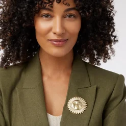 The Met Store Spanish Day and Night Sun Brooch* Pins & Brooches