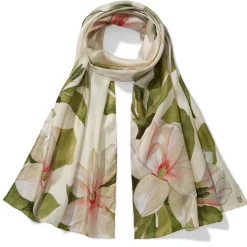 The Met Store Studies of Magnolias Oblong Silk Scarf* Scarves & Wraps