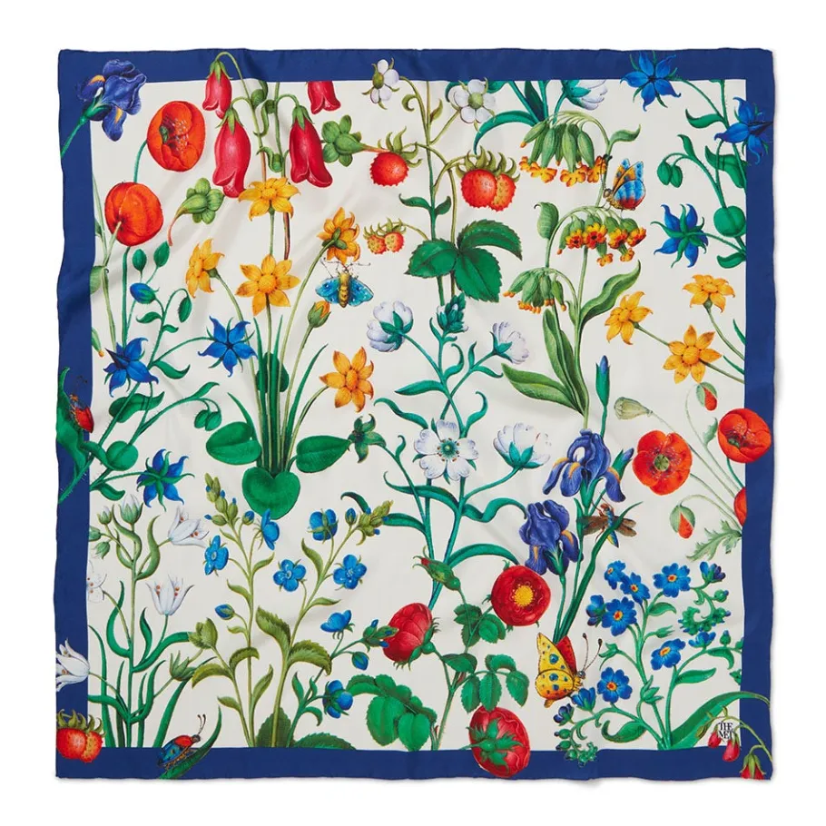 The Met Store The Met Cloisters Garden Square Silk Scarf* Scarves & Wraps