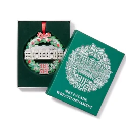 The Met Store The Met Facade Wreath Ornament* Ornaments