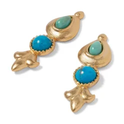 The Met Store Tibetan Turquoise Drop Earrings* Earrings
