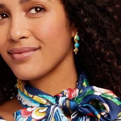 The Met Store Tibetan Turquoise Drop Earrings* Earrings