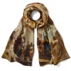 The Met Store Tiepolo Allegory of the Planets and Continents Oversize Unisex Oblong Silk Scarf* Scarves & Wraps