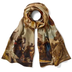The Met Store Tiepolo Allegory of the Planets and Continents Oversize Unisex Oblong Silk Scarf* Scarves & Wraps