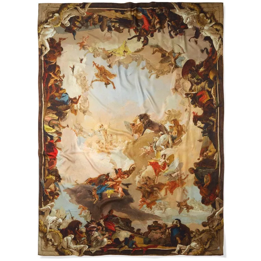 The Met Store Tiepolo Allegory of the Planets and Continents Oversize Unisex Oblong Silk Scarf* Scarves & Wraps