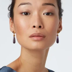 The Met Store Turkish Amethyst Drop Earrings* Earrings