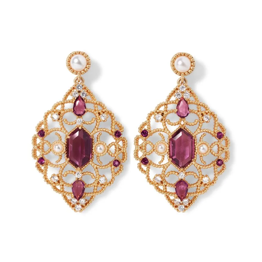 The Met Store Turkish Amethyst Statement Earrings* Earrings