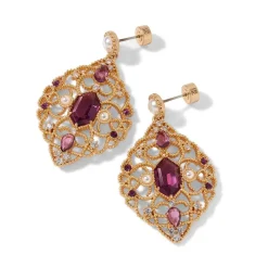 The Met Store Turkish Amethyst Statement Earrings* Earrings
