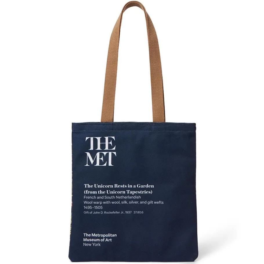 The Met Store Unicorn in a Garden Tote* Bags