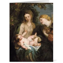 The Met Store Van Dyck: Virgin and Child with Saint Catherine of Alexandria Holiday Cards* Holiday Cards