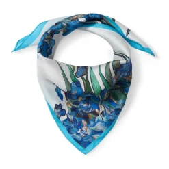 The Met Store Van Gogh Iris Motif Silk Neckerchief* Scarves & Wraps