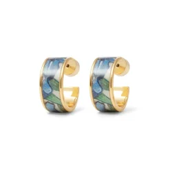 The Met Store Van Gogh Irises Enamel Hoop Earrings* Earrings
