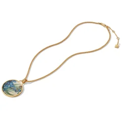 The Met Store Van Gogh Irises Enamel Pendant Necklace* Necklaces