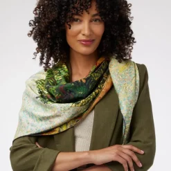 The Met Store Van Gogh Stylized Nature Double-Sided Square Silk Scarf* Scarves & Wraps