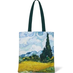 The Met Store Van Gogh Wheat Field with Cypresses Tote* Bags