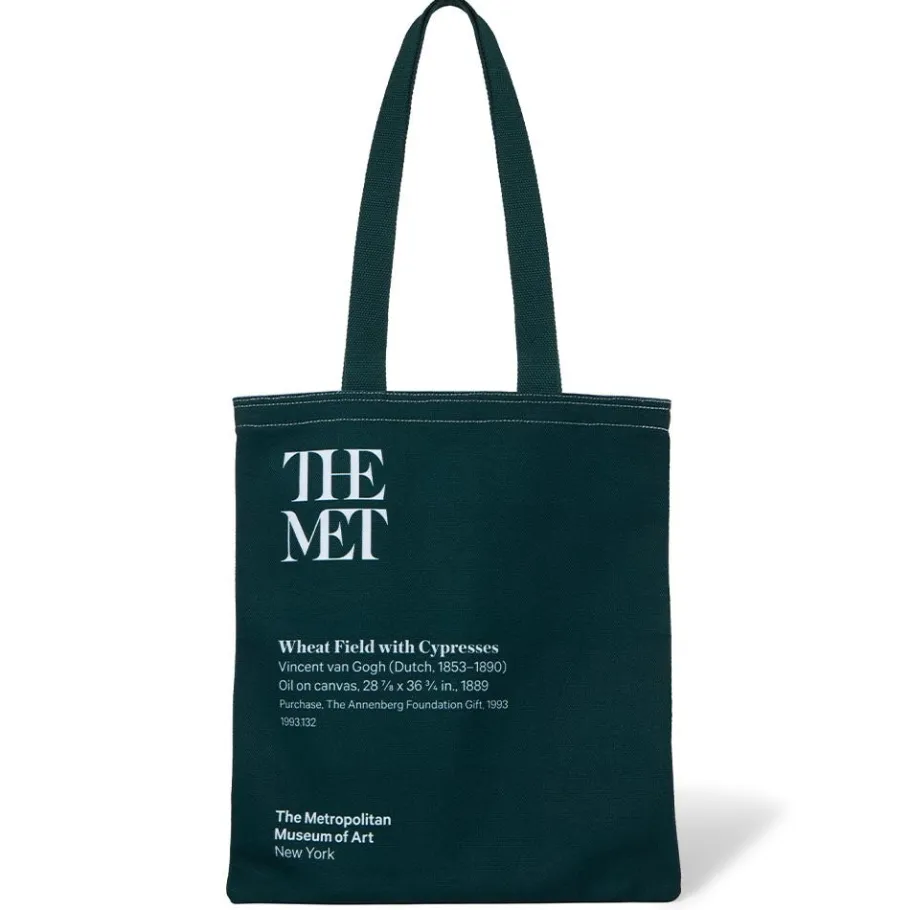 The Met Store Van Gogh Wheat Field with Cypresses Tote* Bags