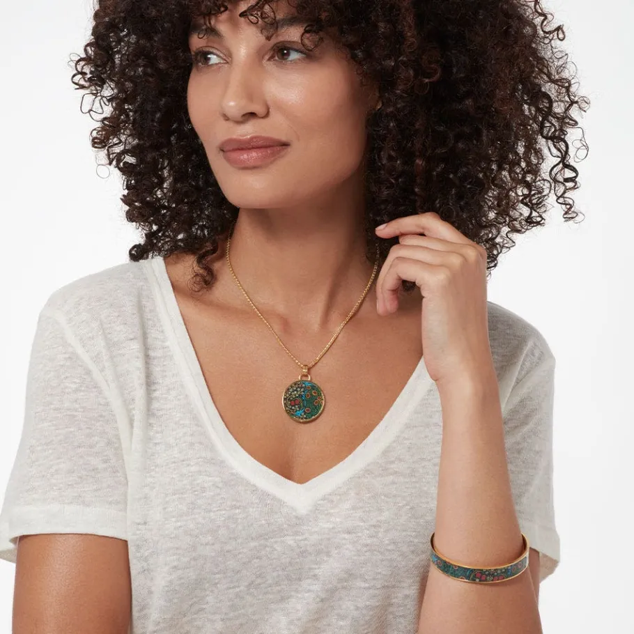 The Met Store William Morris Blackthorn Enamel Bangle* Bracelets