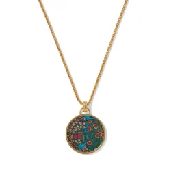 The Met Store William Morris Blackthorn Enamel Pendant Necklace* Necklaces