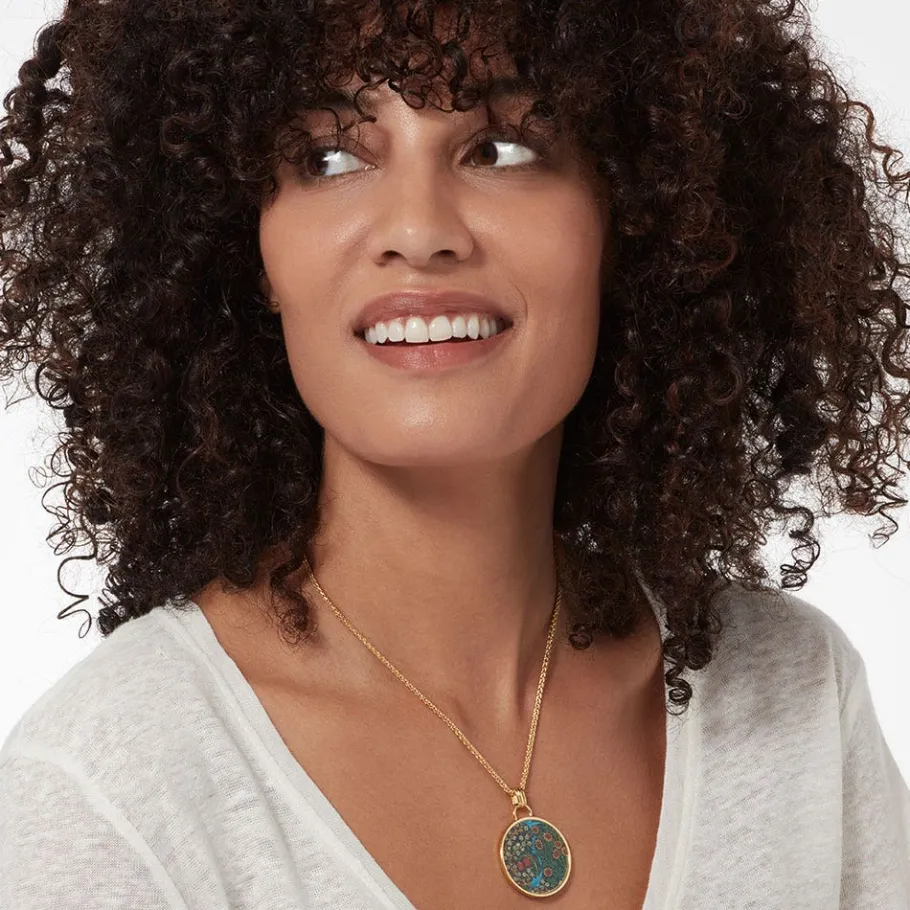 The Met Store William Morris Blackthorn Enamel Pendant Necklace* Necklaces