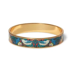 The Met Store William Morris Strawberry Thief Enamel Bangle* Bracelets