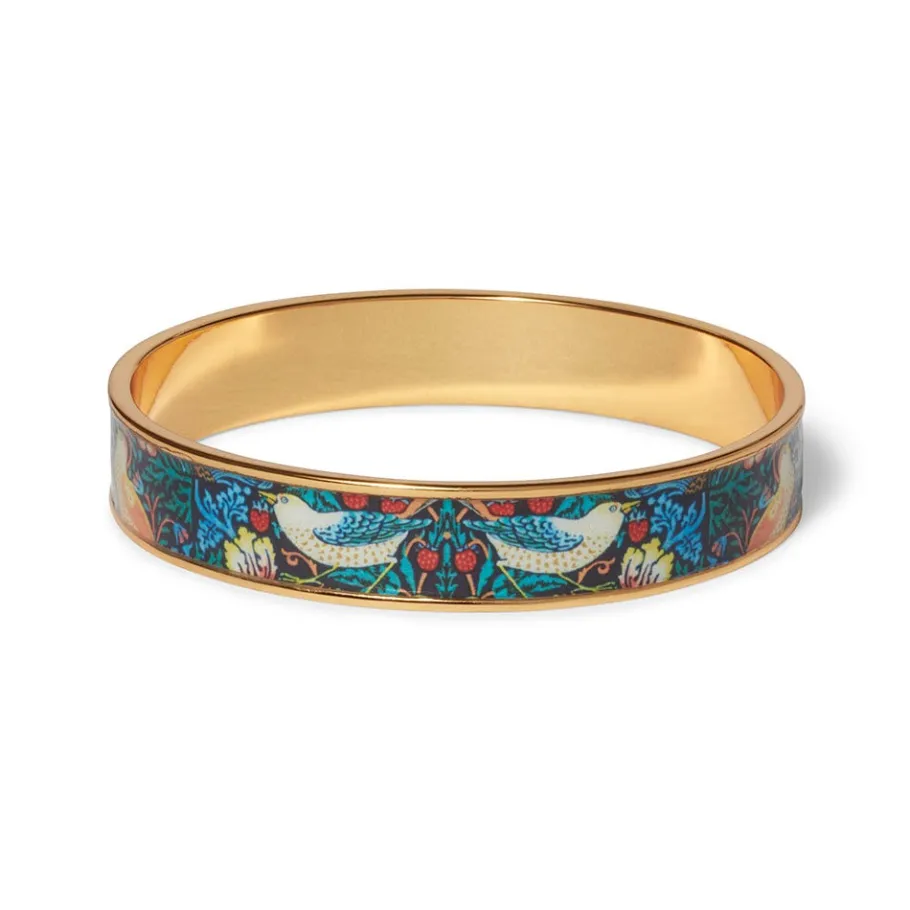 The Met Store William Morris Strawberry Thief Enamel Bangle* Bracelets
