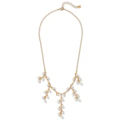 The Met Store Willow Catkins Pearl Bib Necklace* Necklaces