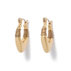 The Met Store Wrapped Chevron Huggie Earrings* Earrings